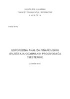 Usporedna analiza financijskih izvještaja odabranih proizvođača tjestenine