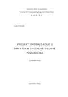 Projekti digitalizacije u hrvatskim srednjim i velikim poduzećima