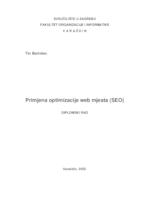 Primjena optimizacije web mjesta (SEO) u sustavima elektroničke trgovine