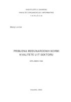 Primjena međunarodnih normi kvalitete u IT sektoru