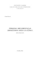 Primjena i implementacija obrazovnog videa u e-učenju