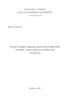 Analiza vanjske migracije stanovništva Republike Hrvatske i njezin utjecaj na tržište rada