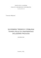 Suvremeni trendovi i primjena tehnologija za unapređenje skladišnih procesa