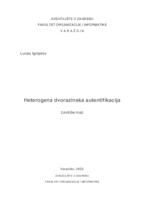 Heterogena dvorazinska autentifikacija