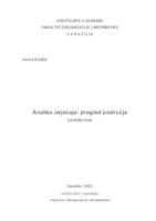 Analiza osjećaja: pregled područja