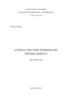 Utjecaj politike dividendi na trošak agenta