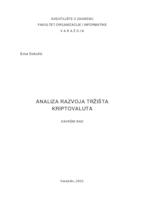 Analiza razvoja tržišta kriptovaluta