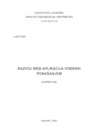 Razvoj web aplikacija vođenih ponašanjem