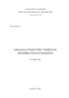 Analiza strukture troškova informatičkih poduzeća