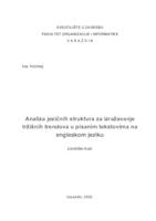 Analiza jezičnih struktura za izražavanje tržišnih trendova u pisanim tekstovima na engleskom jeziku