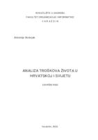 Analiza troškova života u Hrvatskoj i svijetu