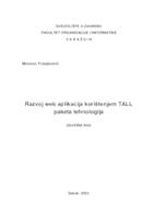 Razvoj web aplikacija korištenjem TALL paketa tehnologija
