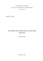 Automatsko kreiranje opisa web servisa