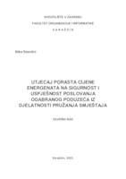 Utjecaj porasta cijene energenata na sigurnost i uspješnost poslovanja odabranog poduzeća iz djelatnosti pružanja smještaja