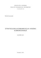 Strategijska komunikacija i krizno komuniciranje