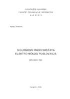 Sigurnosni rizici sustava elektroničkog poslovanje