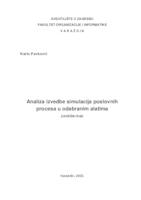 Analiza izvedbe simulacija poslovnih procesa u odabranim alatima