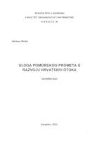Uloga pomorskog prometa u razvoju hrvatskih otoka