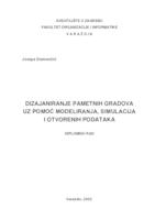 Dizajniranje pametnih gradova uz pomoć modeliranja, simulacija i otvorenih podataka