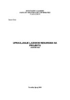 Upravljanje ljudskim resursima na projektu