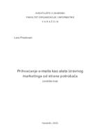 Prihvaćanje e-maila kao alata izravnog marketinga od strane potrošača