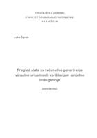 Pregled alata za računalno generiranje vizualne umjetnosti korištenjem umjetne inteligencije