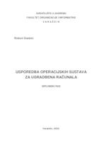 Usporedba operacijskih sustava za ugradbena računala