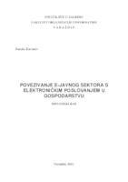 Povezivanje e-javnog sektora s elektroničkim poslovanjem u gospodarstvu