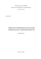 Pregled primjene blockchain tehnologije u računovodstvu