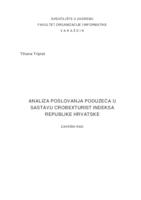 Analiza poslovanja poduzeća u sastavu CROBEXturist indeksa Republike Hrvatske