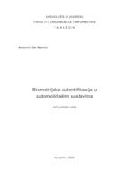 Biometrijska autentifikacija u automobilskim sustavima