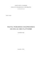 Razvoj robusnog sigurnosnog okvira za CMS platforme