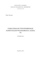 Funkcionalno programiranje korištenjem programskog jezika F#