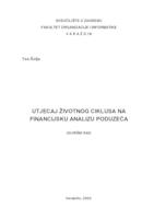 Utjecaj životnog ciklusa na financijsku analizu poduzeća