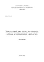 Analiza primjene modela strojnog učenja u videoigri The Last of Us