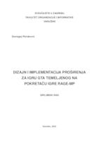 Dizajn i implementacija proširenja za igru GTA temeljenog na pokretaču igre RAGE-MP