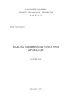 Analiza sigurnosnih rizika web aplikacije