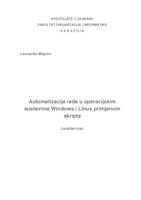 Automatizacija rada u operacijskim sustavima Windows i Linux primjenom skripta