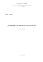 prikaz prve stranice dokumenta Degeneracija transportnih problema