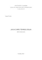 prikaz prve stranice dokumenta Java Card tehnologija