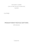 prikaz prve stranice dokumenta Produktivnost razvoja softvera