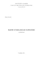 prikaz prve stranice dokumenta Mjere stabilizacije eurozone