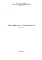prikaz prve stranice dokumenta Open type fontovi i unicode standard