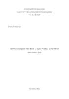 prikaz prve stranice dokumenta Simulacijski modeli u sportskoj analitici