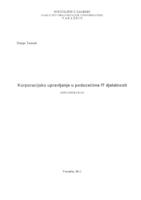 prikaz prve stranice dokumenta Korporacijsko upravljanje u poduzećima u IT djelatnosti 