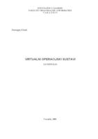 prikaz prve stranice dokumenta Virtualni operacijski sustavi