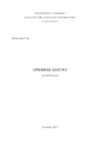 prikaz prve stranice dokumenta OpenBSD sustav