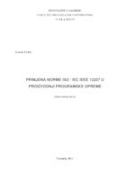 prikaz prve stranice dokumenta Primjena norme ISO / IEC IEEE 12207 u proizvodnji programske opreme