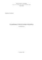 prikaz prve stranice dokumenta Planiranje proizvodnih resursa