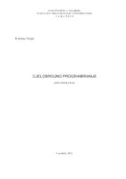 prikaz prve stranice dokumenta Cjelobrojno programiranje 